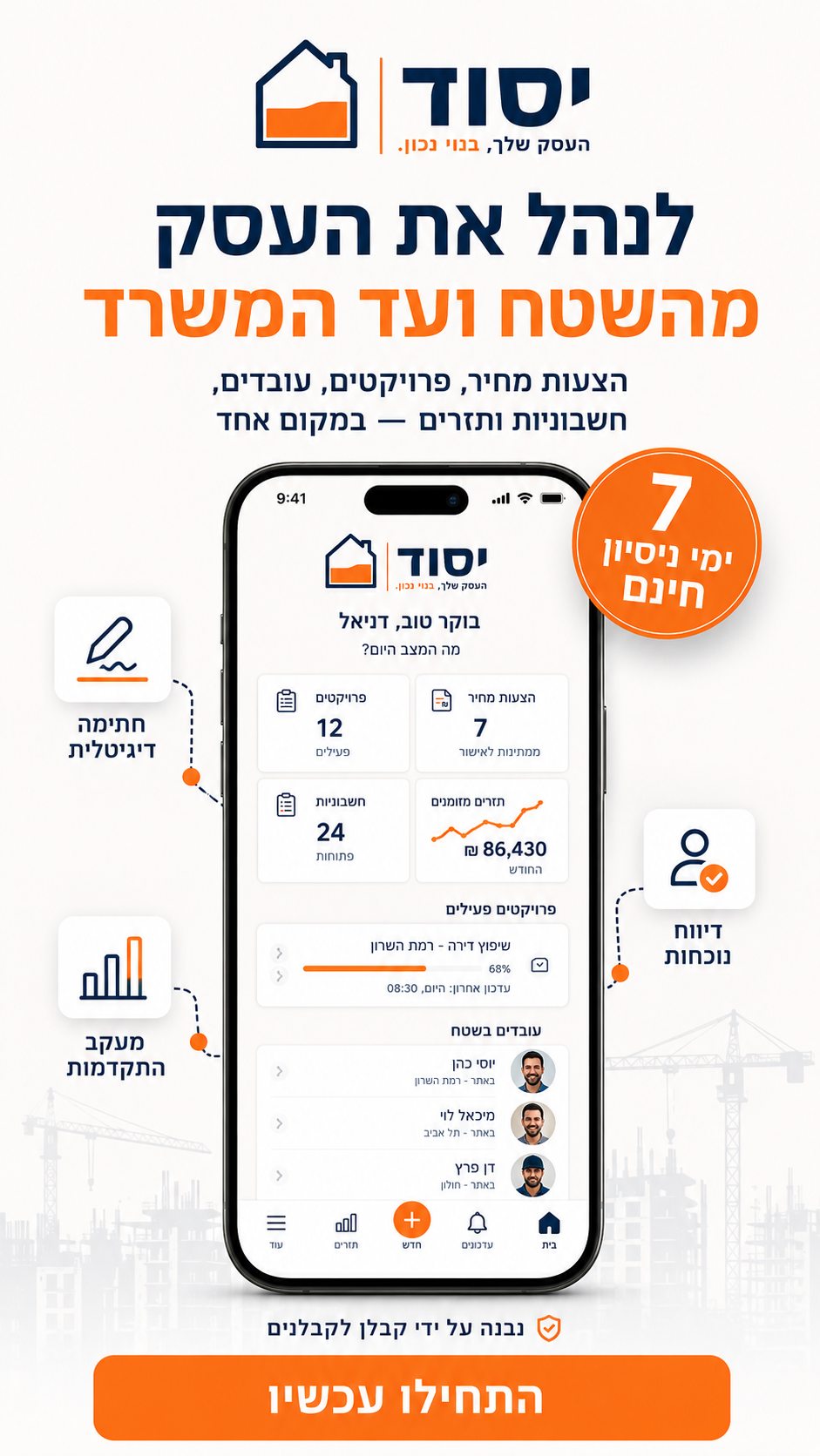 ניהול מהשטח בטלפון
